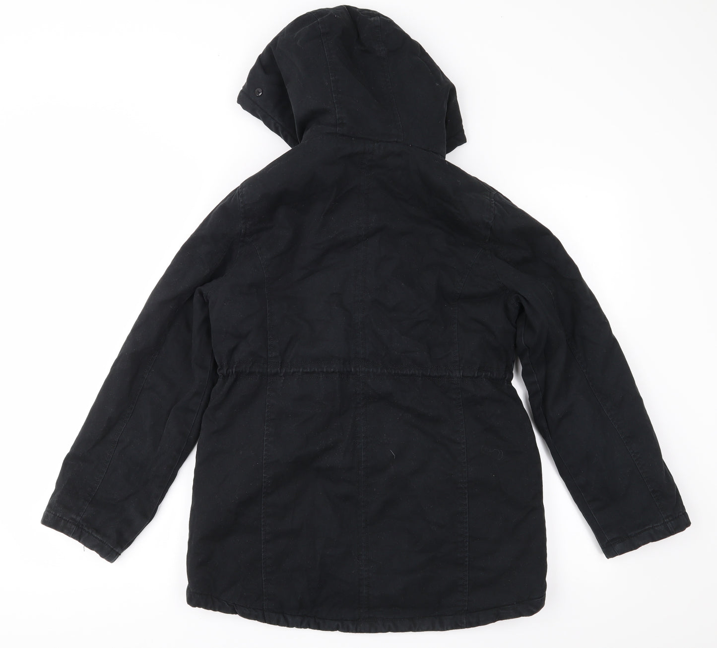 Candy Couture Girls Black   Parka Coat Size 12 Years