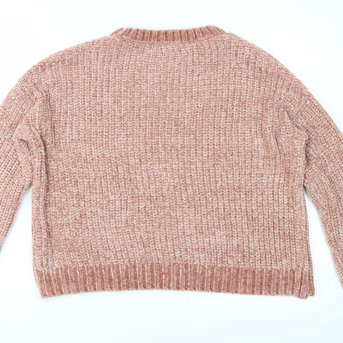Primark Womens Pink  Knit Pullover Jumper Size XS