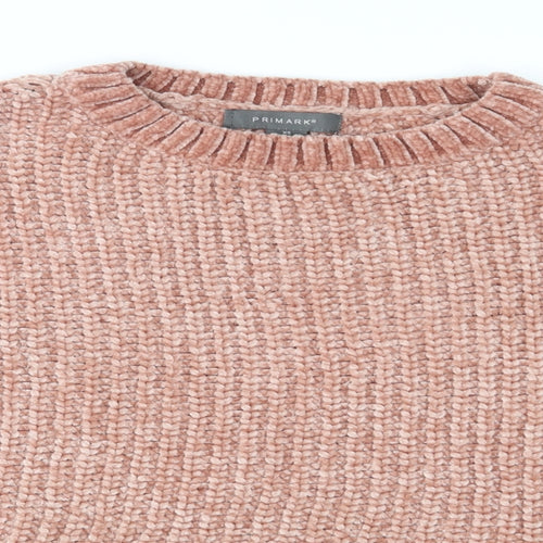 Primark Womens Pink  Knit Pullover Jumper Size XS