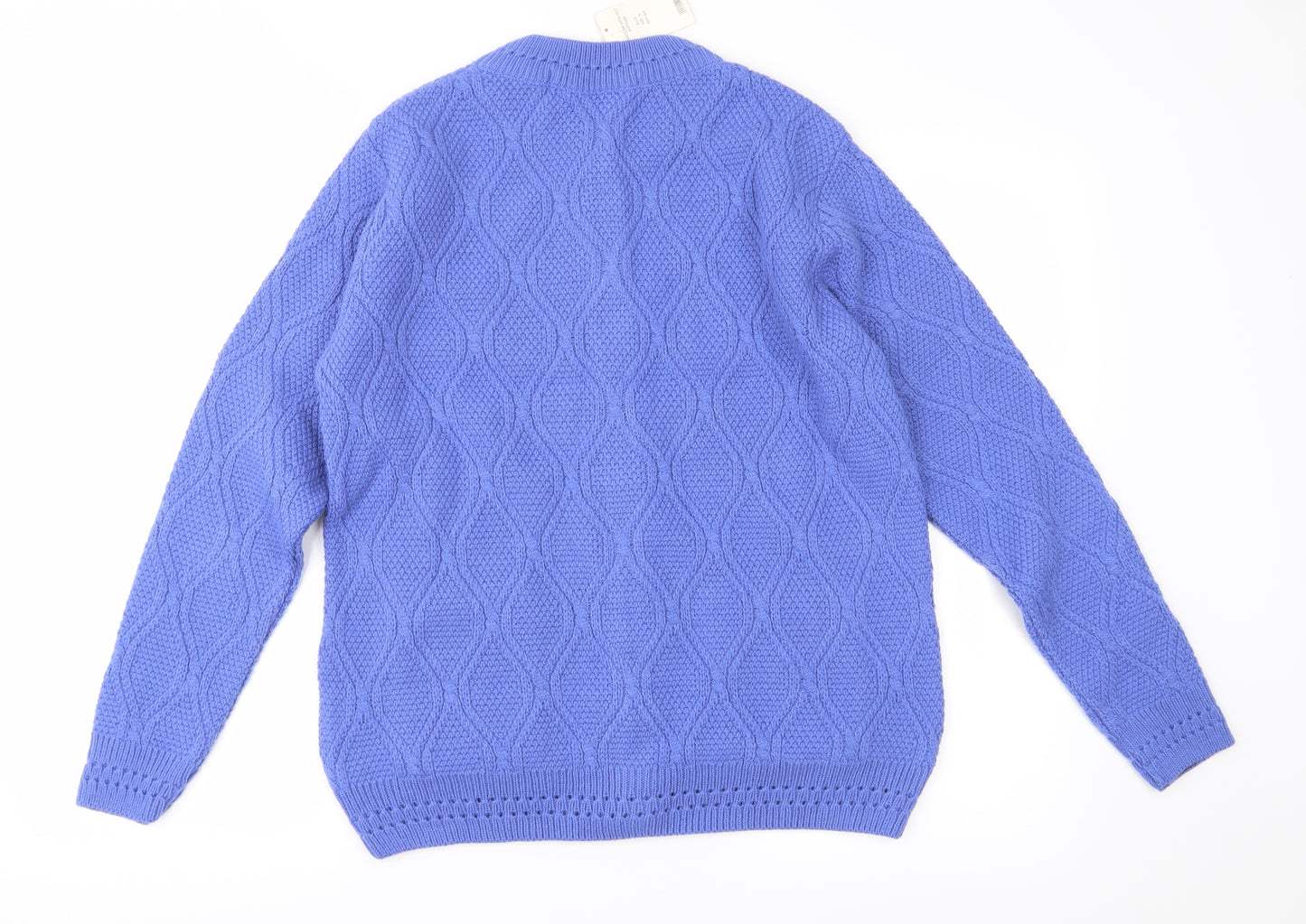 Vida Vi Womens Blue  Knit Cardigan Jumper Size 16