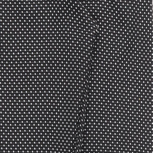 Preworn Womens Black Polka Dot   Trousers Size 10 L28 in