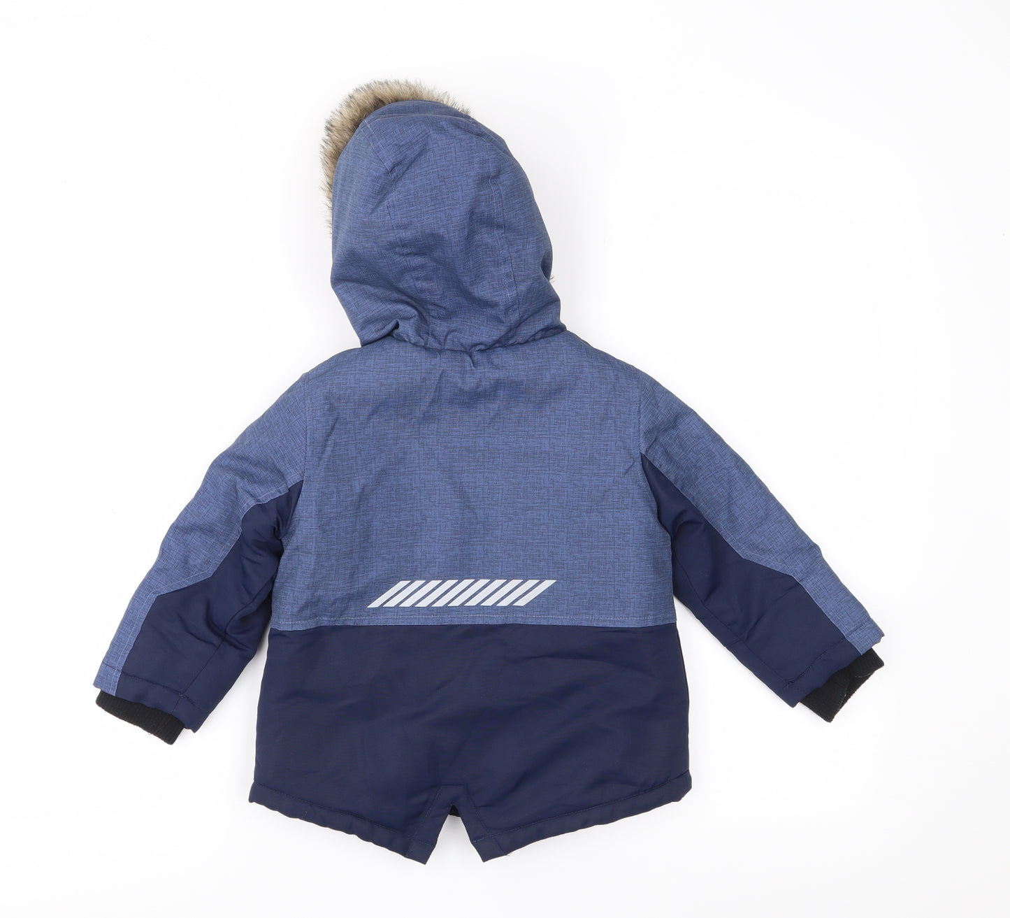 Primark Boys Blue   Parka Coat Size 18-24 Months