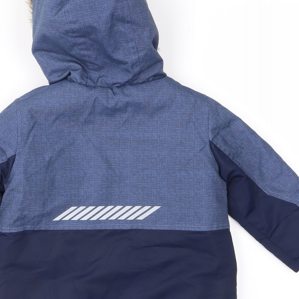 Primark Boys Blue   Parka Coat Size 18-24 Months