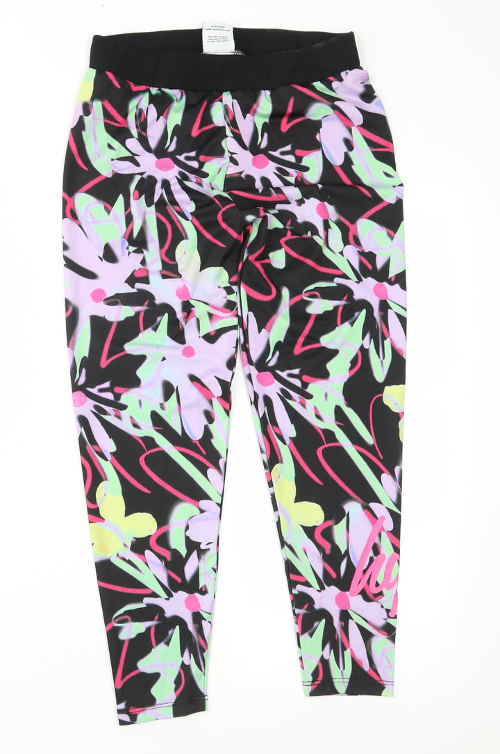Hype Girls Multicoloured Geometric Jegging Trousers Size 13 Years