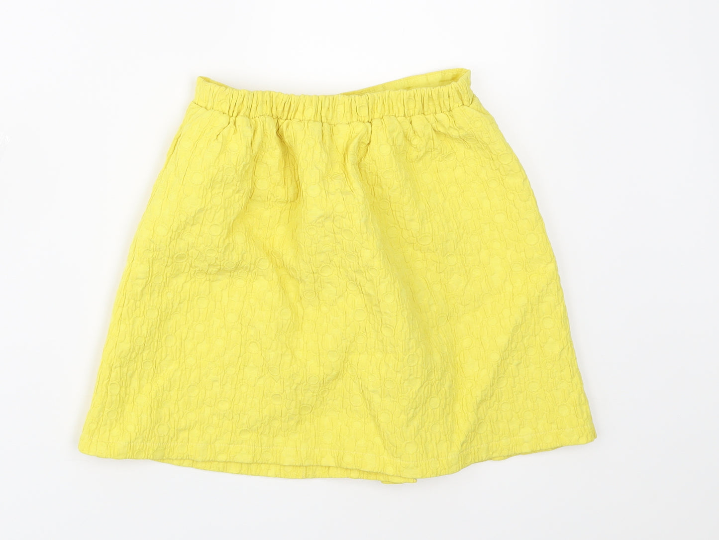 NEXT Girls Yellow   A-Line Skirt Size 8 Years
