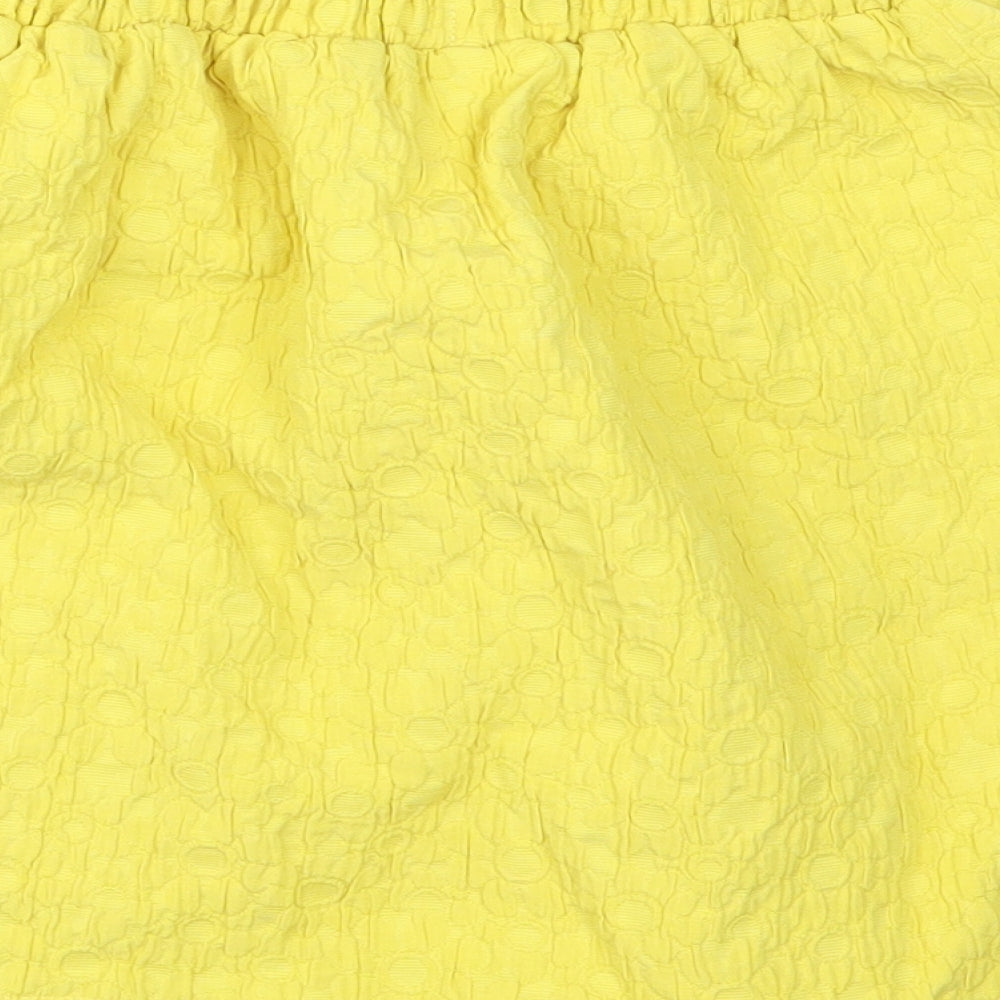 NEXT Girls Yellow   A-Line Skirt Size 8 Years