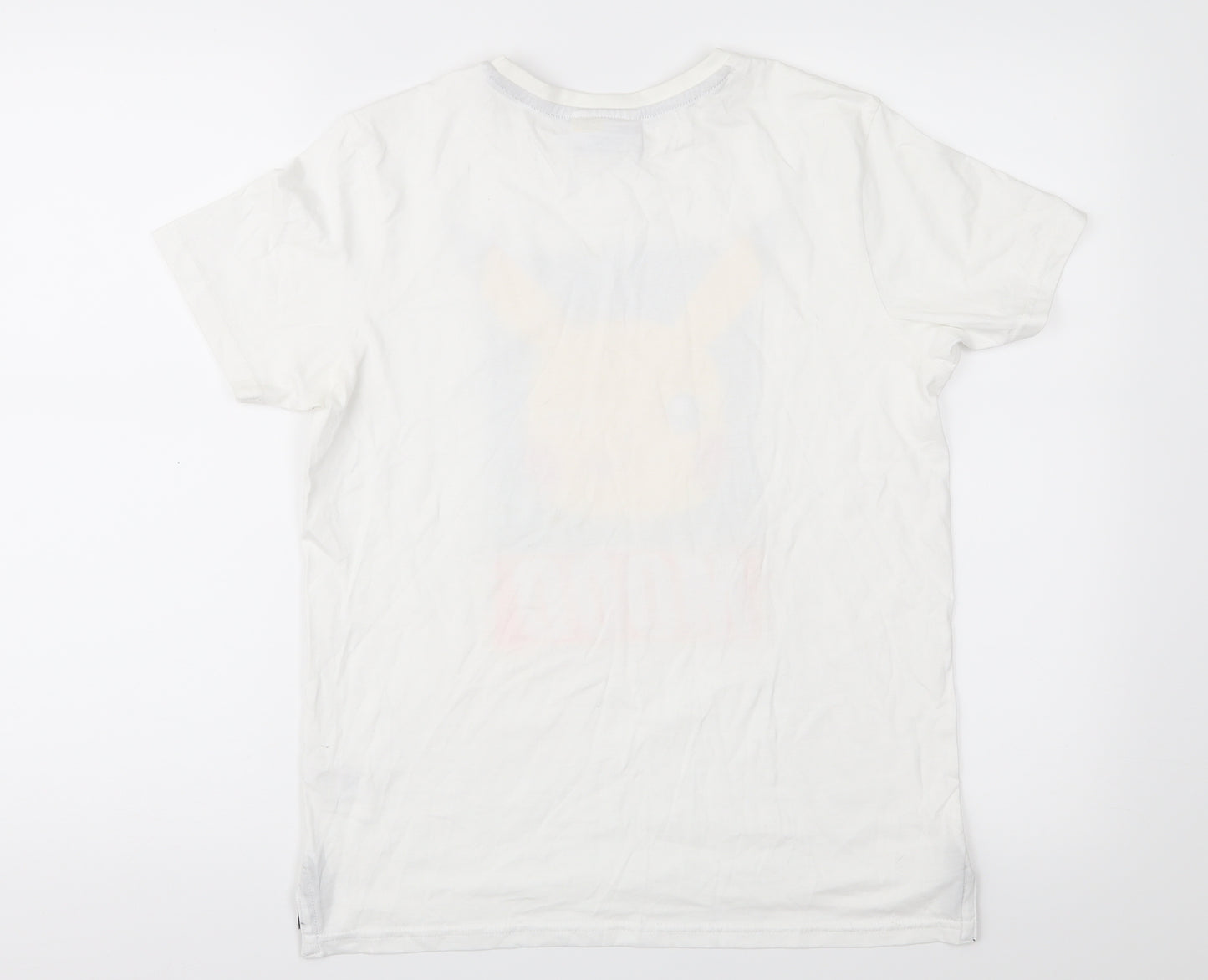 Pokemon Boys White  Jersey Basic T-Shirt Size 13-14 Years