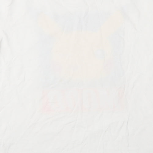 Pokemon Boys White  Jersey Basic T-Shirt Size 13-14 Years