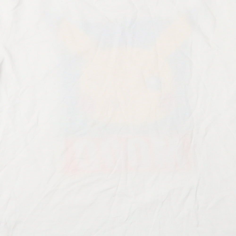 Pokemon Boys White  Jersey Basic T-Shirt Size 13-14 Years