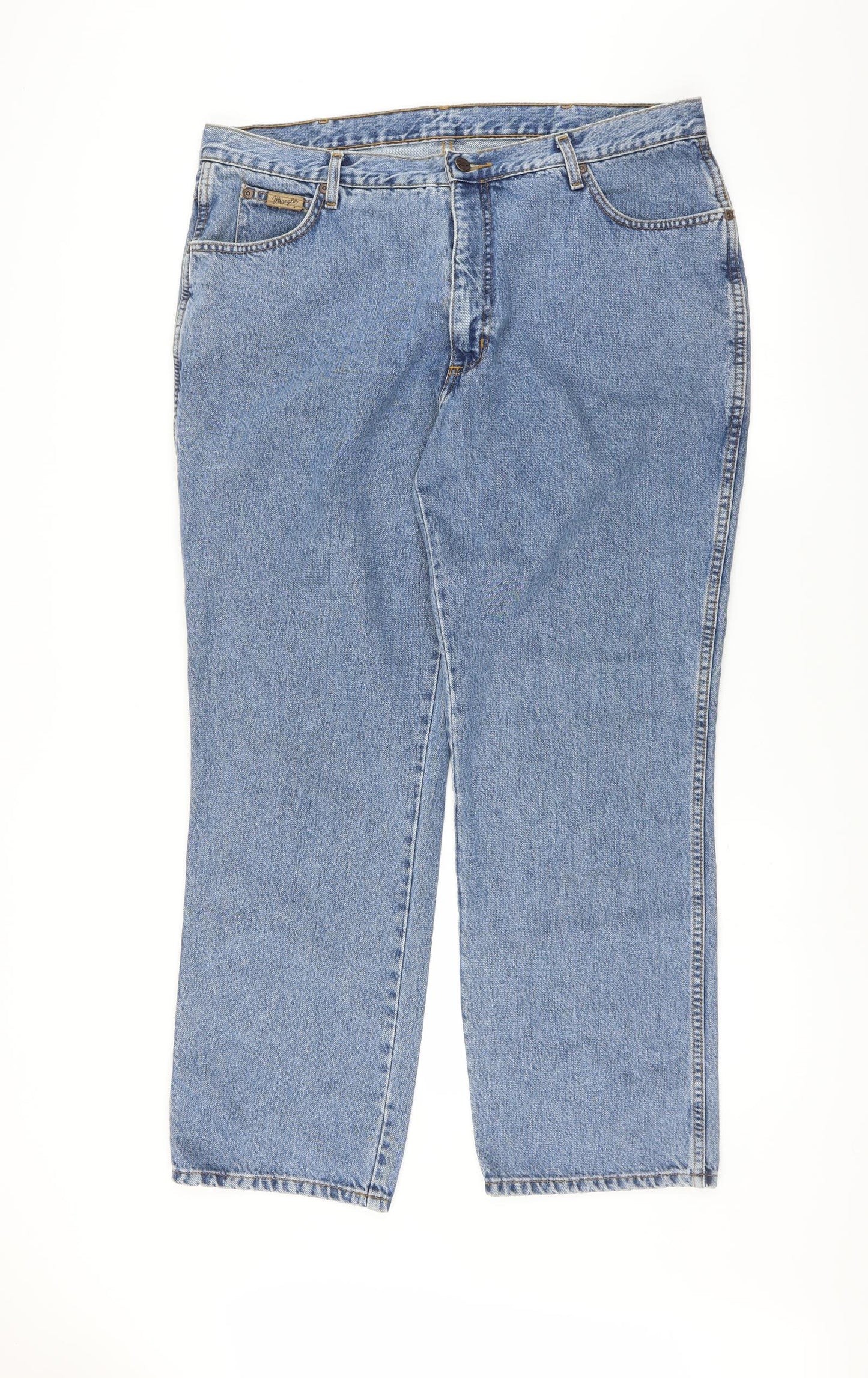 Wrangler Mens Blue   Straight Jeans Size 38 in L30 in