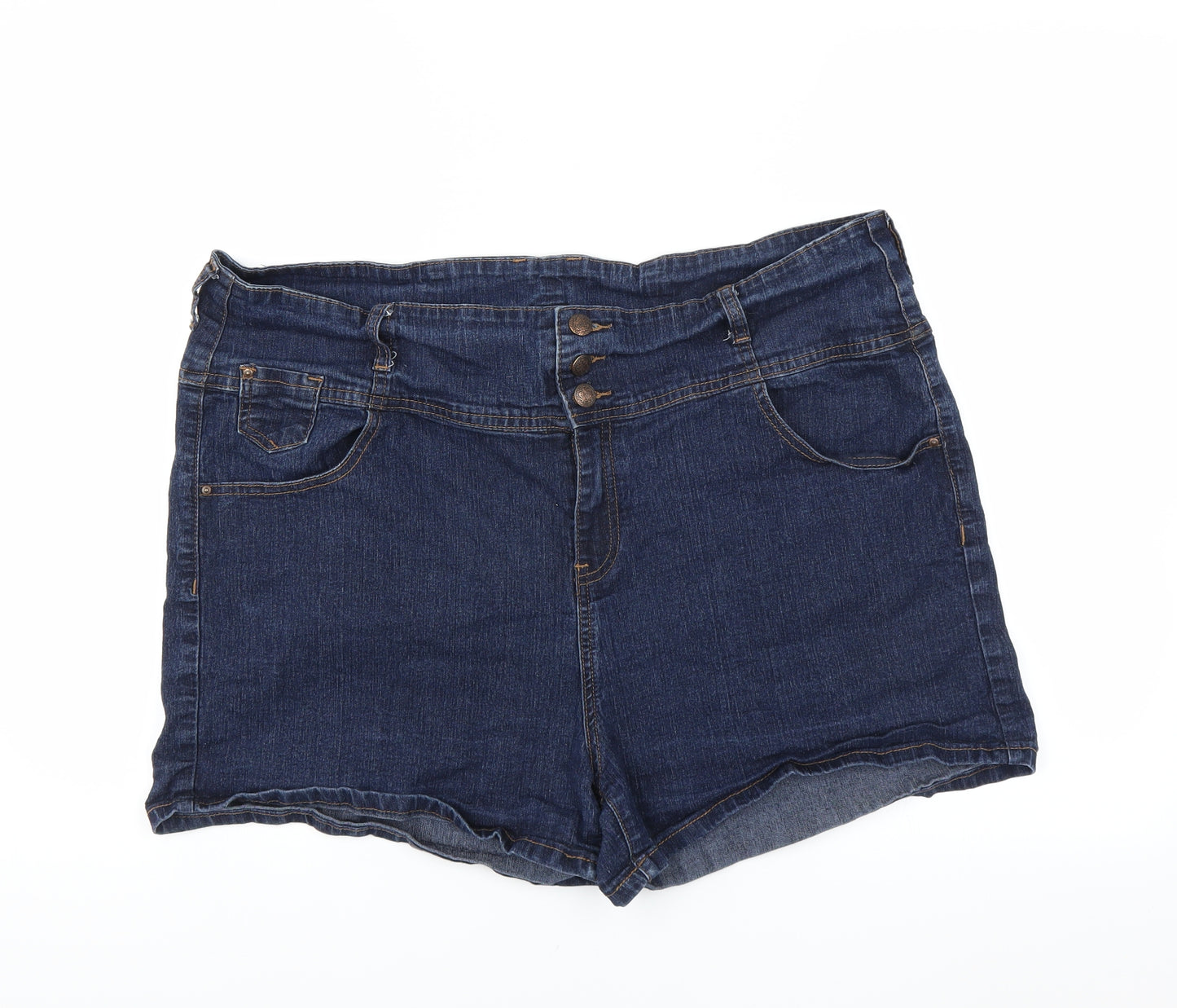 YesYes Womens Blue   Hot Pants Shorts Size 22