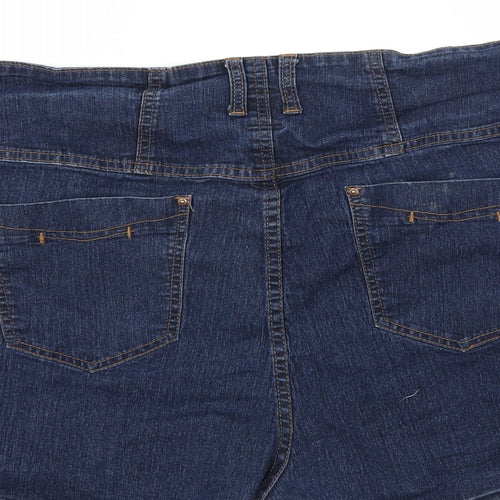 YesYes Womens Blue   Hot Pants Shorts Size 22