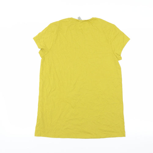 ASOS Womens Yellow   Basic T-Shirt Size 10