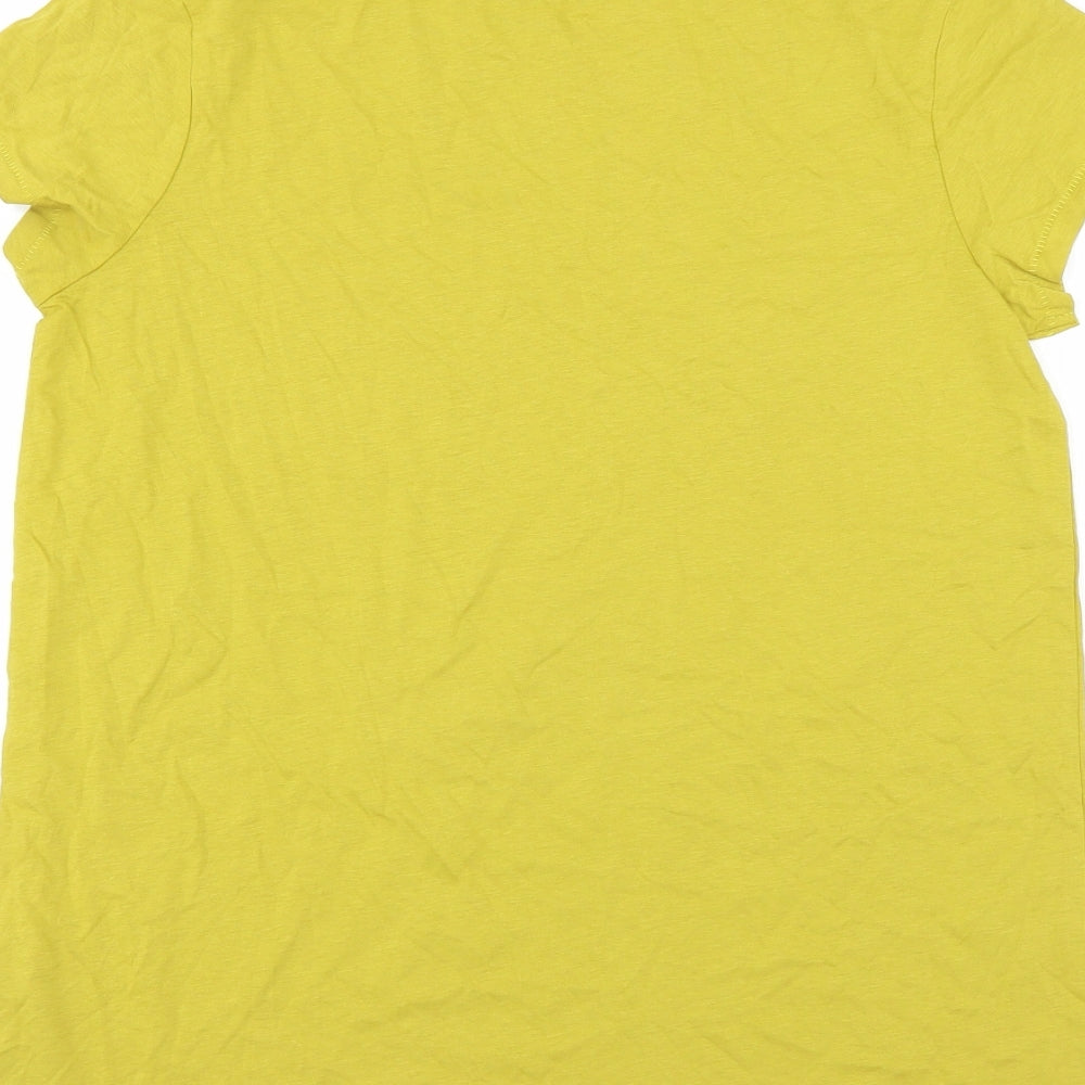 ASOS Womens Yellow   Basic T-Shirt Size 10