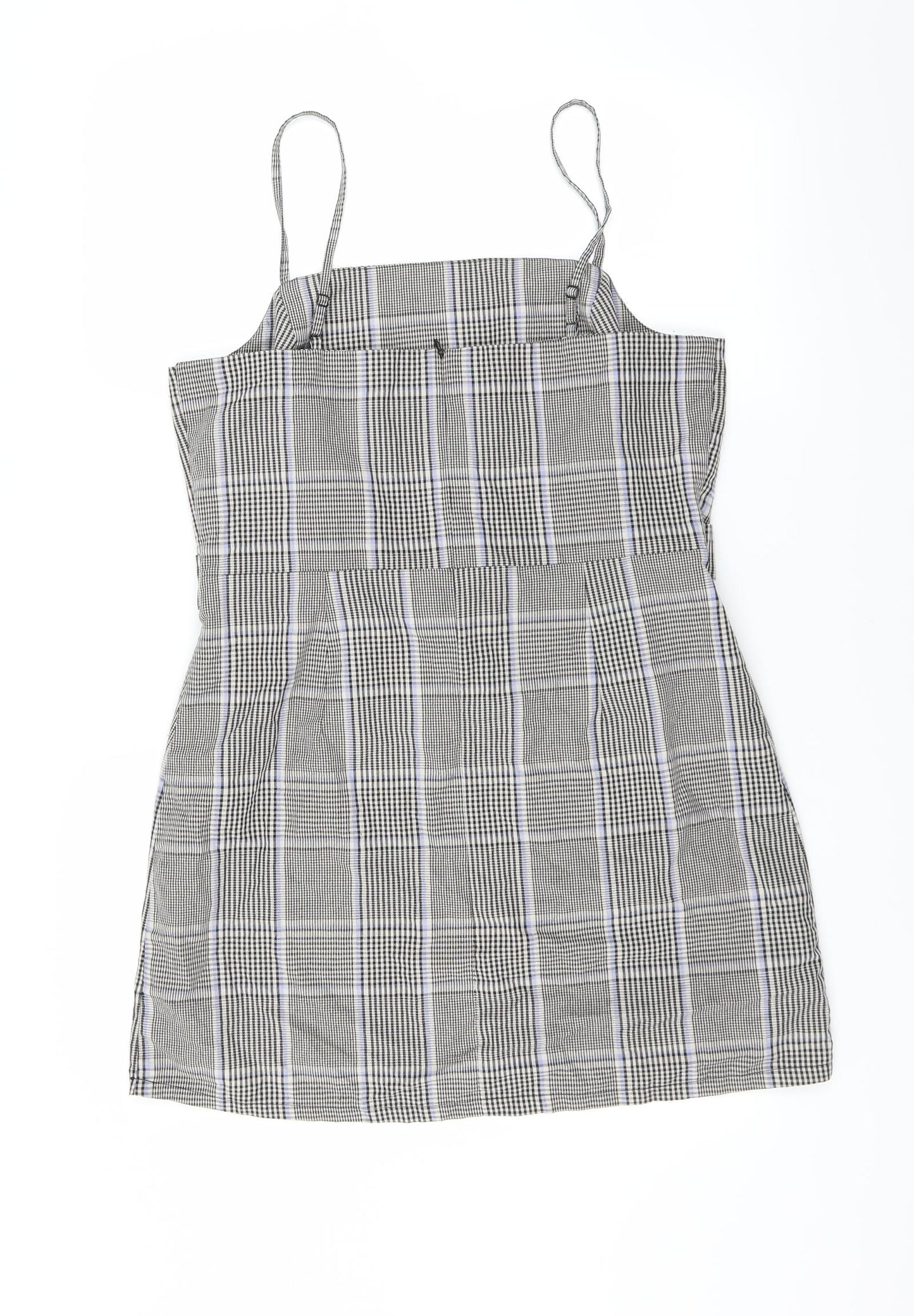 Primark Womens Grey Plaid  Pencil Dress  Size 16