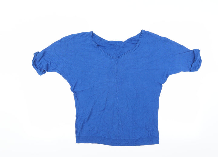 Monsoon Womens Blue Pullover Jumper Size S