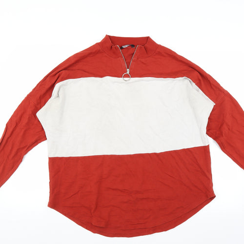 Select Womens Brown   Pullover Sweatshirt Size 16  - rust coloured