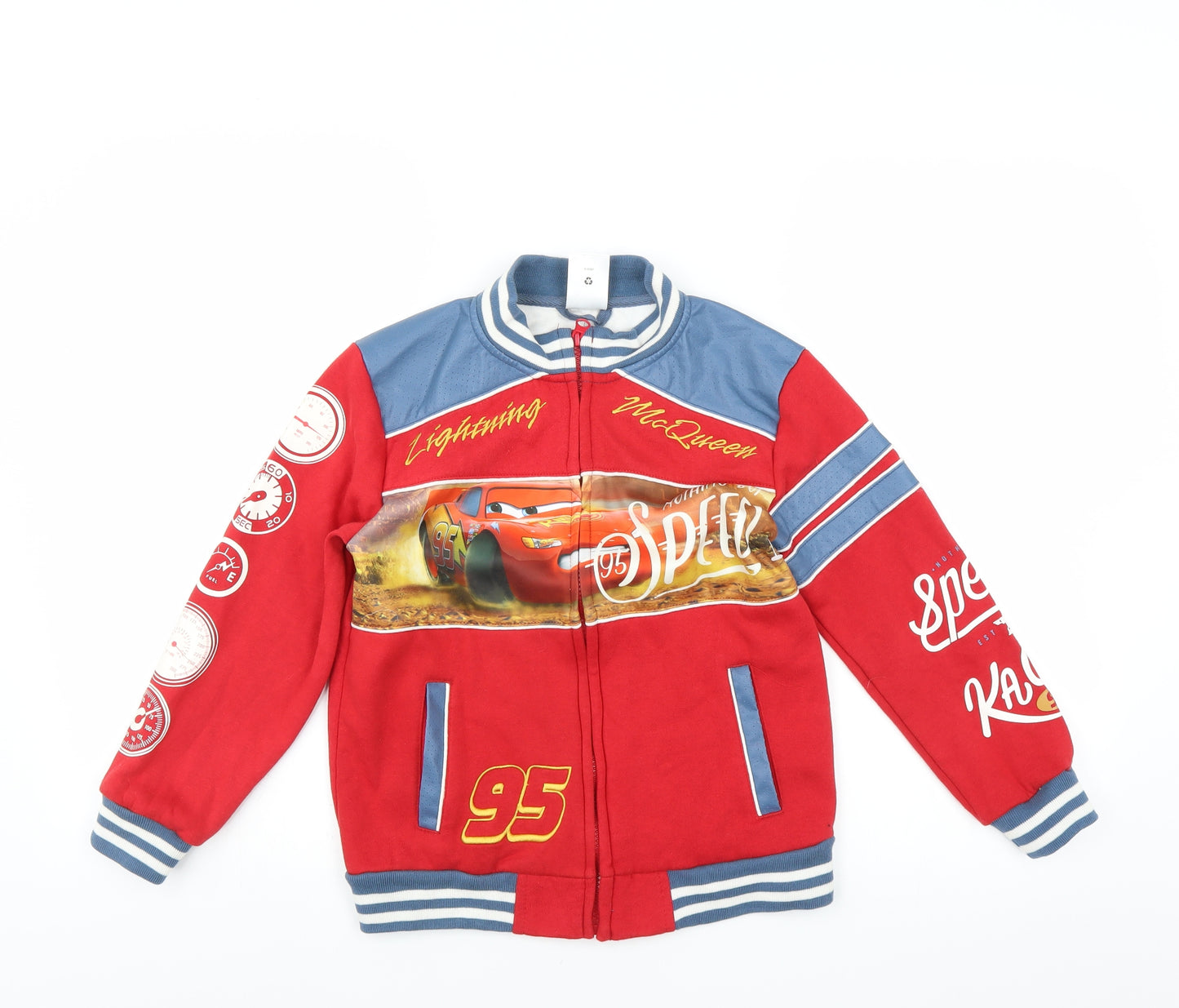 Disney Store Boys Red   Jacket  Size 7-8 Years  - cars