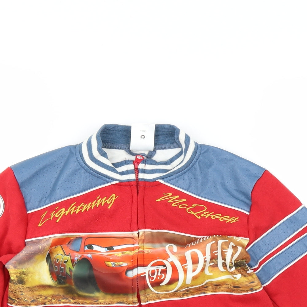 Disney Store Boys Red   Jacket  Size 7-8 Years  - cars