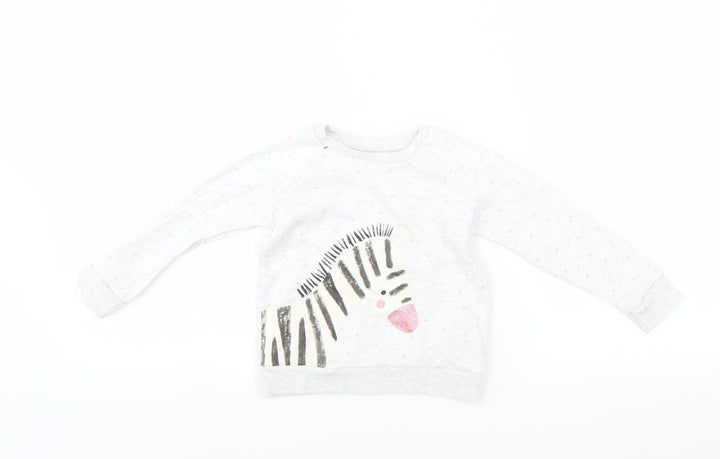 Primark Baby Grey   Pullover Jumper Size 18-24 Months  - ZEBRA
