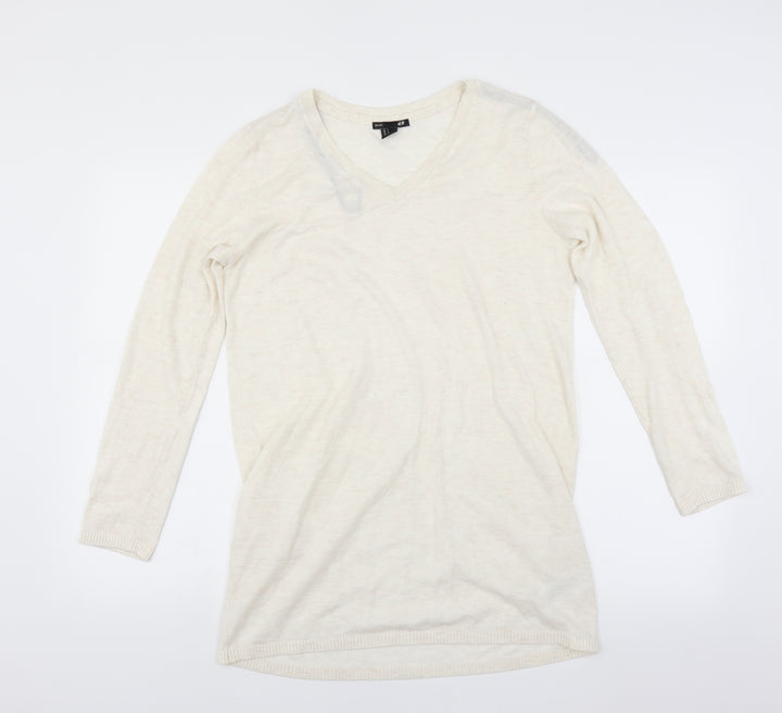 H&M Womens Ivory   Pullover Jumper Size S