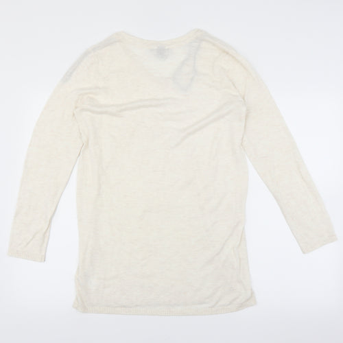 H&M Womens Ivory   Pullover Jumper Size S