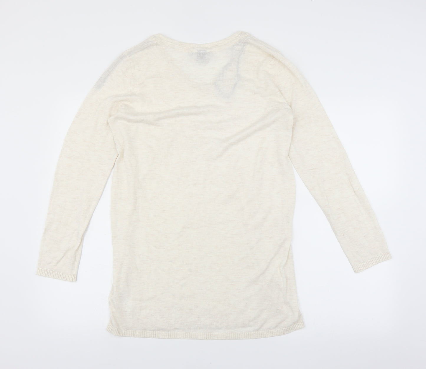 H&M Womens Ivory   Pullover Jumper Size S