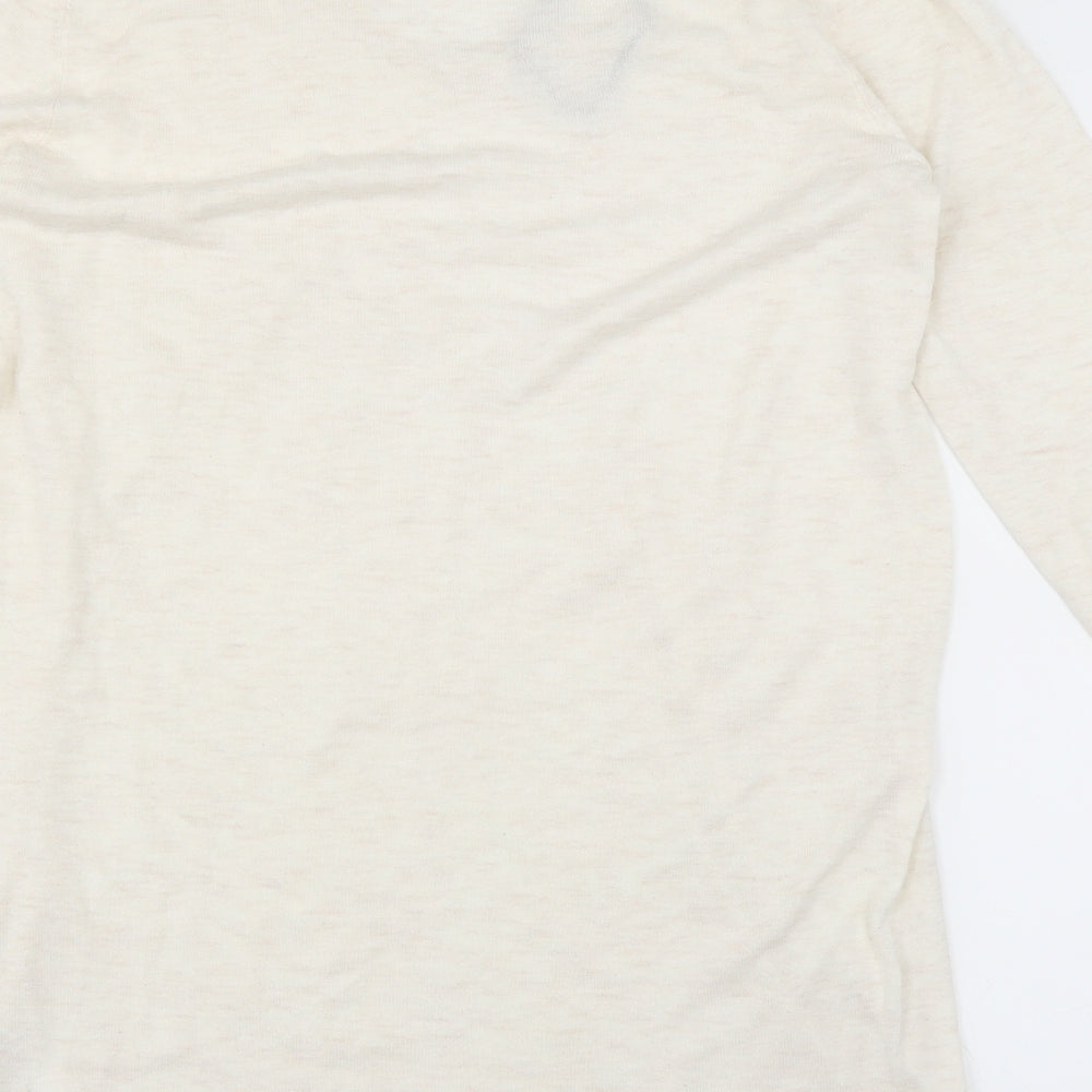 H&M Womens Ivory   Pullover Jumper Size S