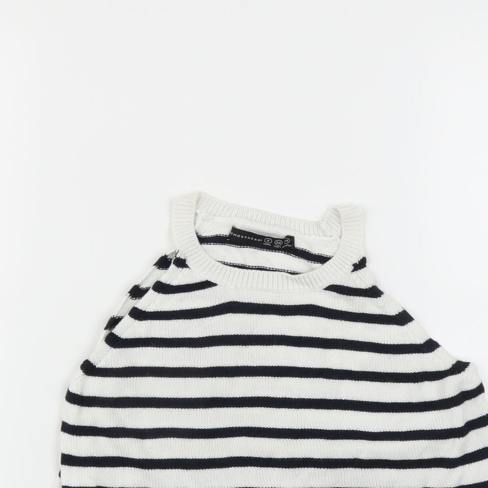 Primark Womens Blue Striped  Pullover Jumper Size 8