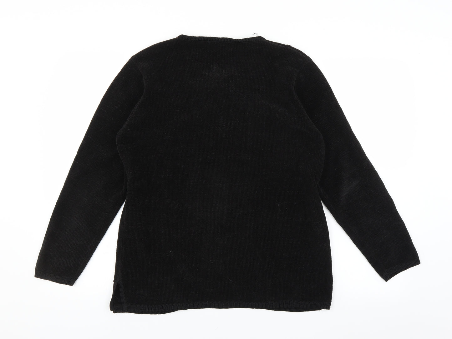 Reflect Collection Mens Black   Cardigan Jumper Size S