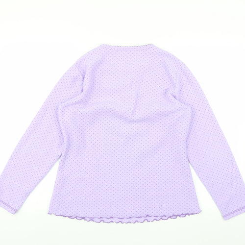 pijamaluna Womens Purple Solid  Top Pyjama Top Size M