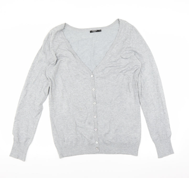 Matalan Womens Grey   Cardigan Jumper Size 16  - STRETCH