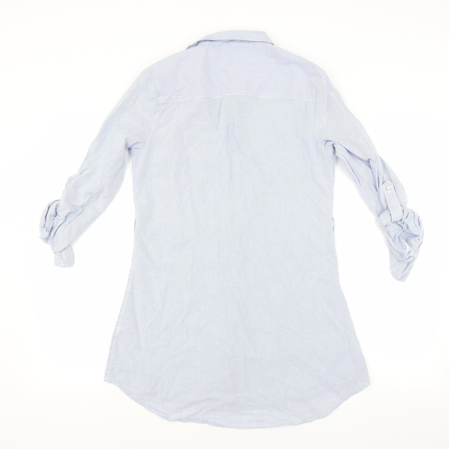 Primark Womens Blue Striped  Shirt Dress  Size 10