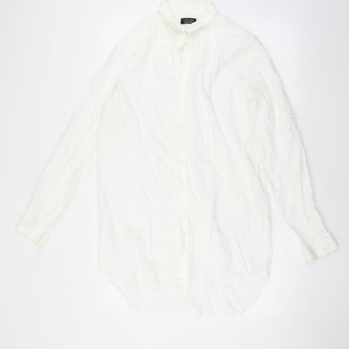 Zara Mens White    Dress Shirt Size L