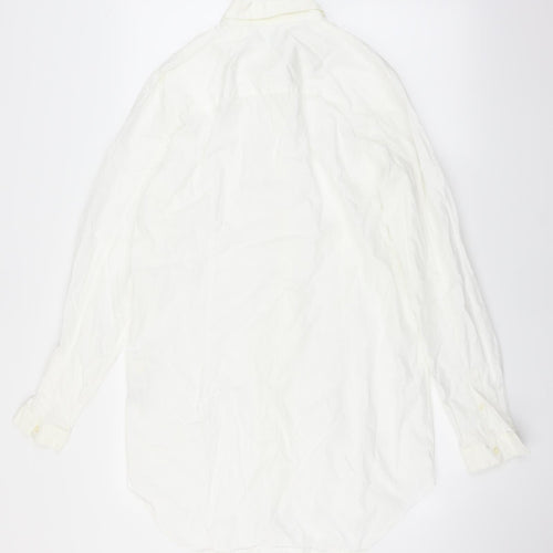 Zara Mens White    Dress Shirt Size L