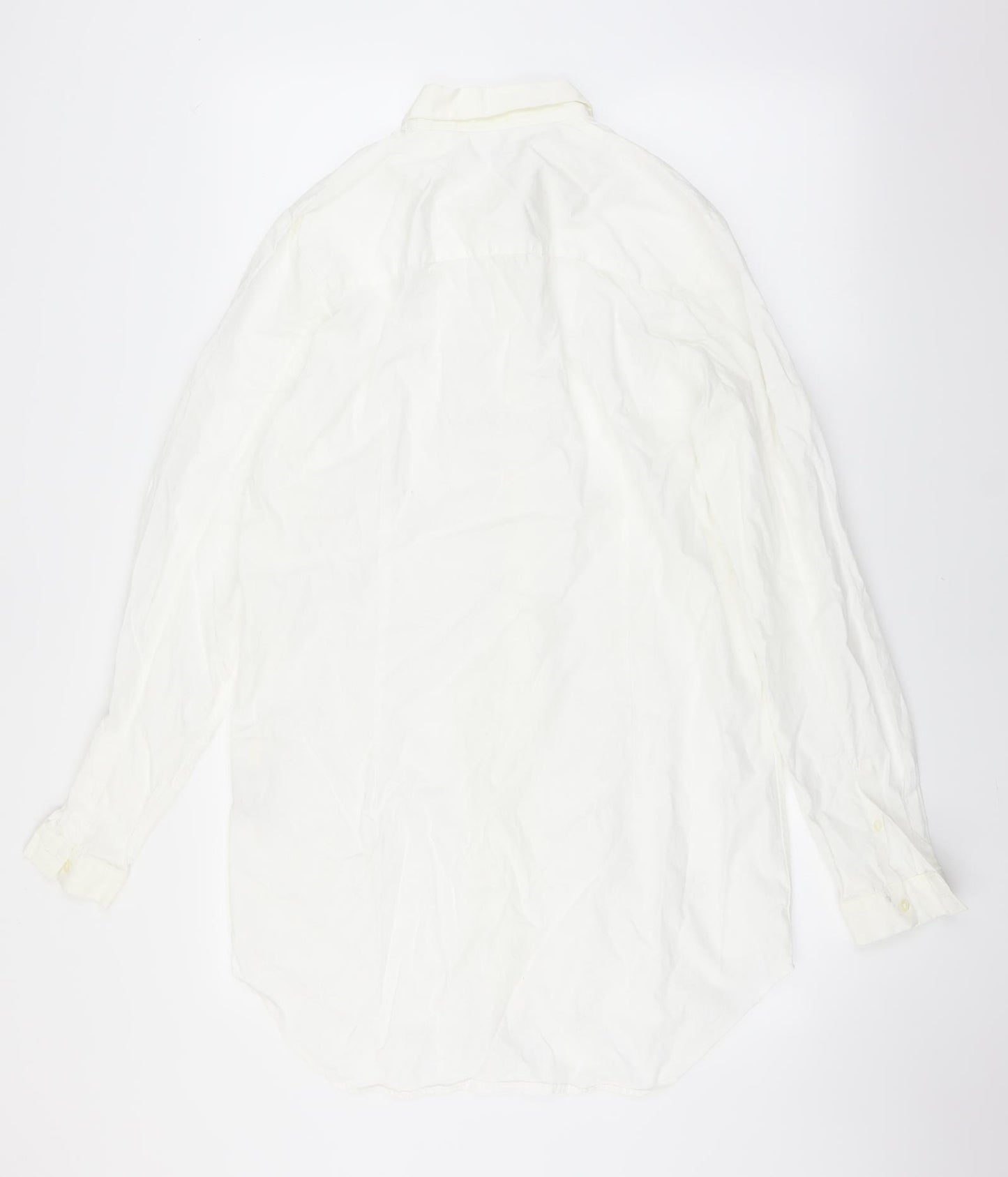 Zara Mens White    Dress Shirt Size L
