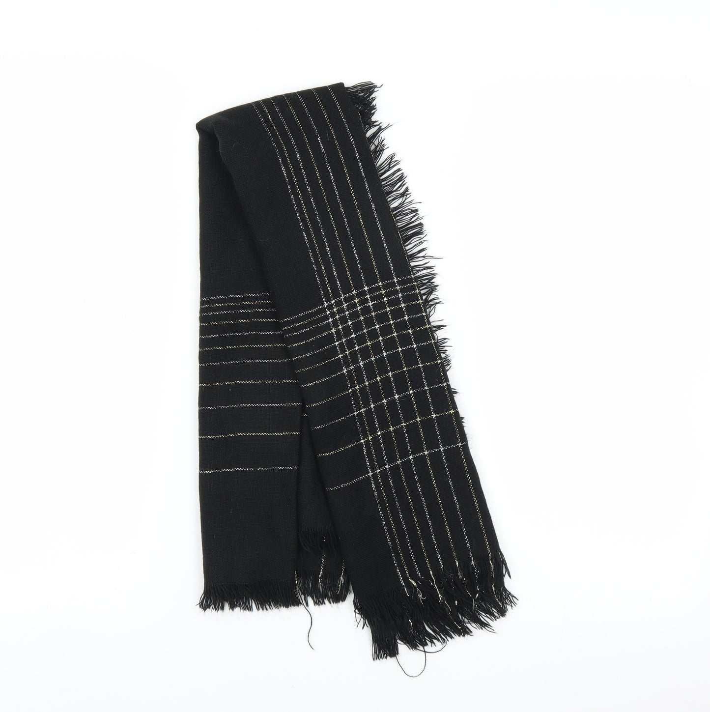 Preworn Womens Black    Scarf