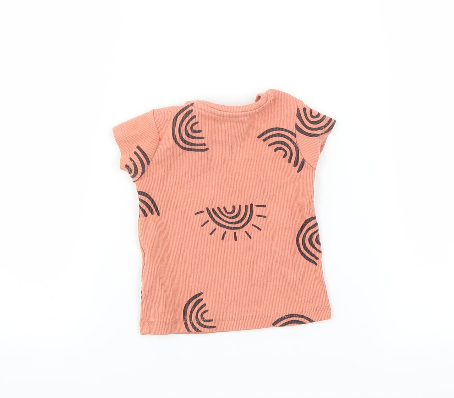 Primark Girls Orange   Basic T-Shirt Size 0-3 Months