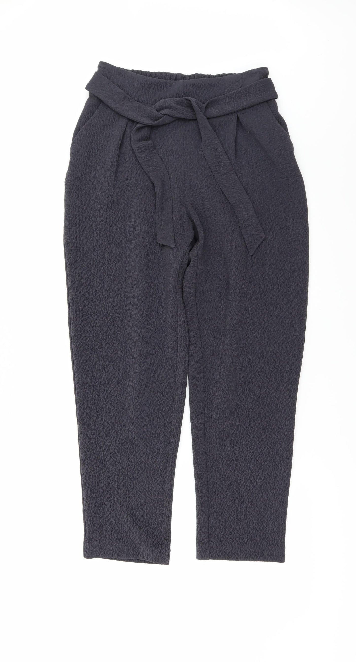Papaya Womens Black   Trousers  Size 8 L27 in