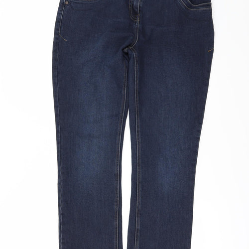 George Womens Beige  Denim Straight Jeans Size 12 L30 in