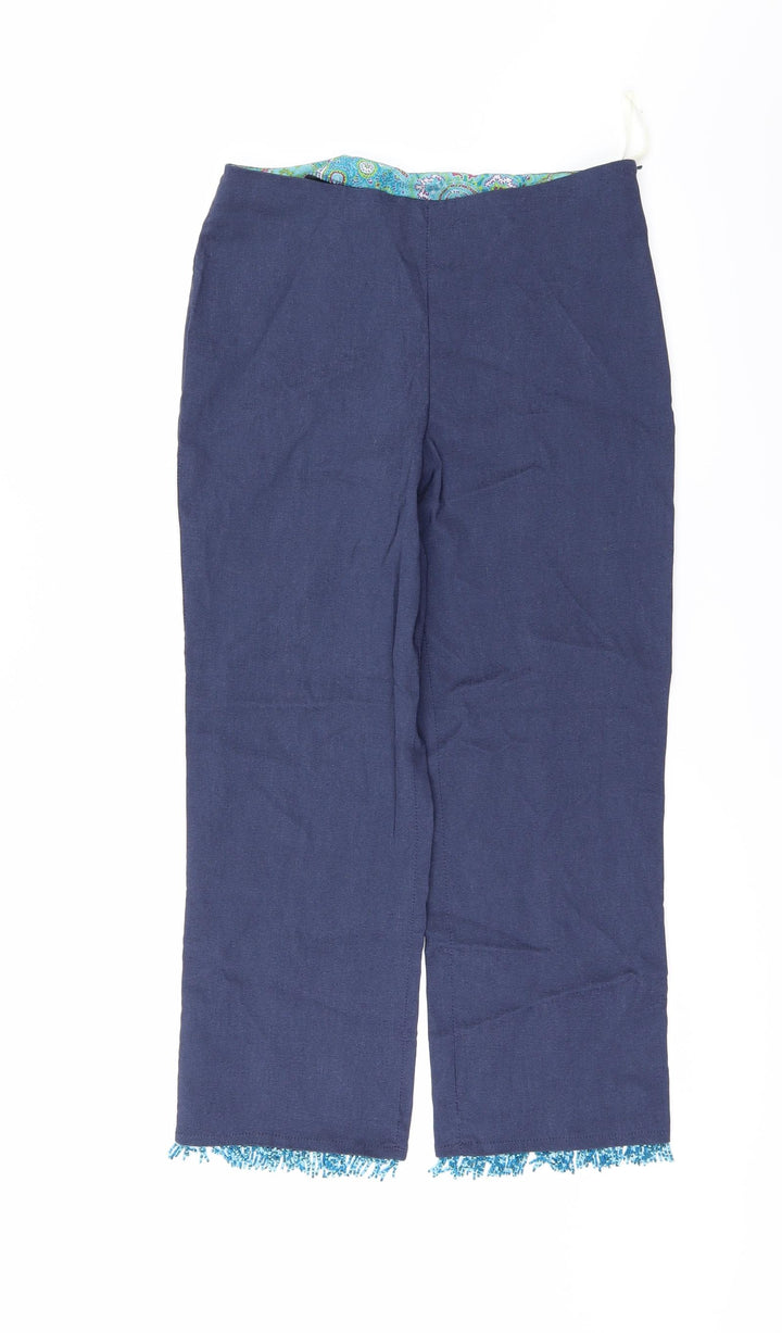 Dorothy Perkins Womens Blue Trousers Size 12 L24 in