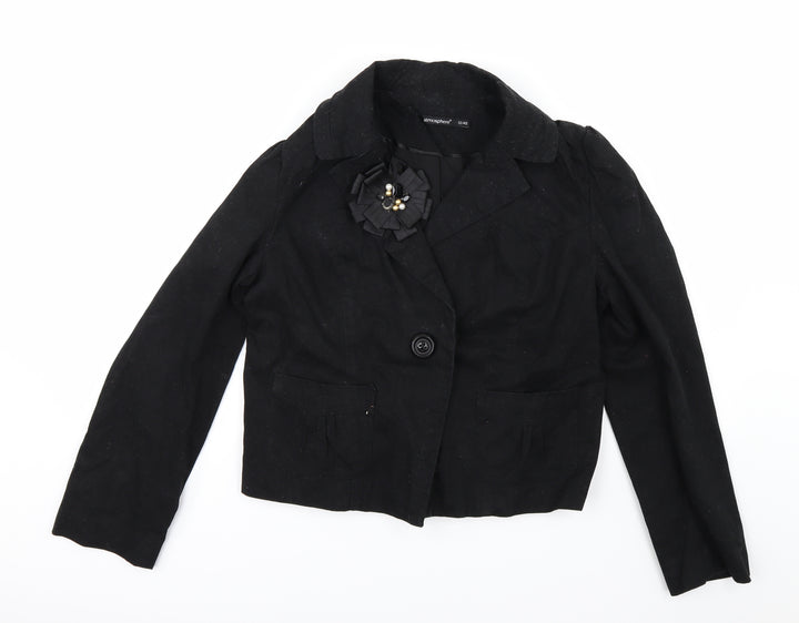 Atmosphere Womens Black Jacket Size 12