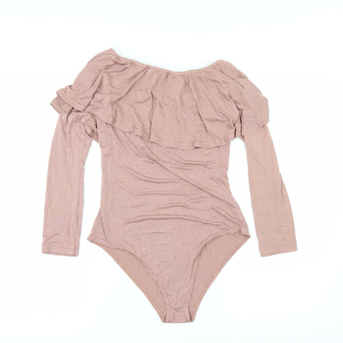 Select Womens Pink   Bodysuit One-Piece Size 10