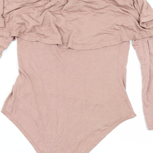 Select Womens Pink   Bodysuit One-Piece Size 10