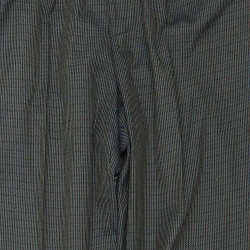 George Mens Green Striped  Trousers  Size 32 L29 in