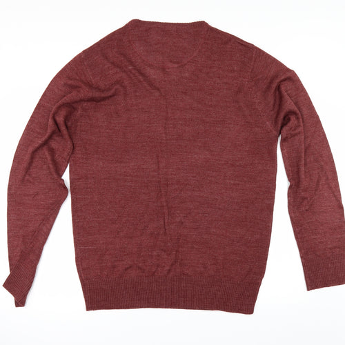 Brave Soul Mens Red   Pullover Jumper Size XL