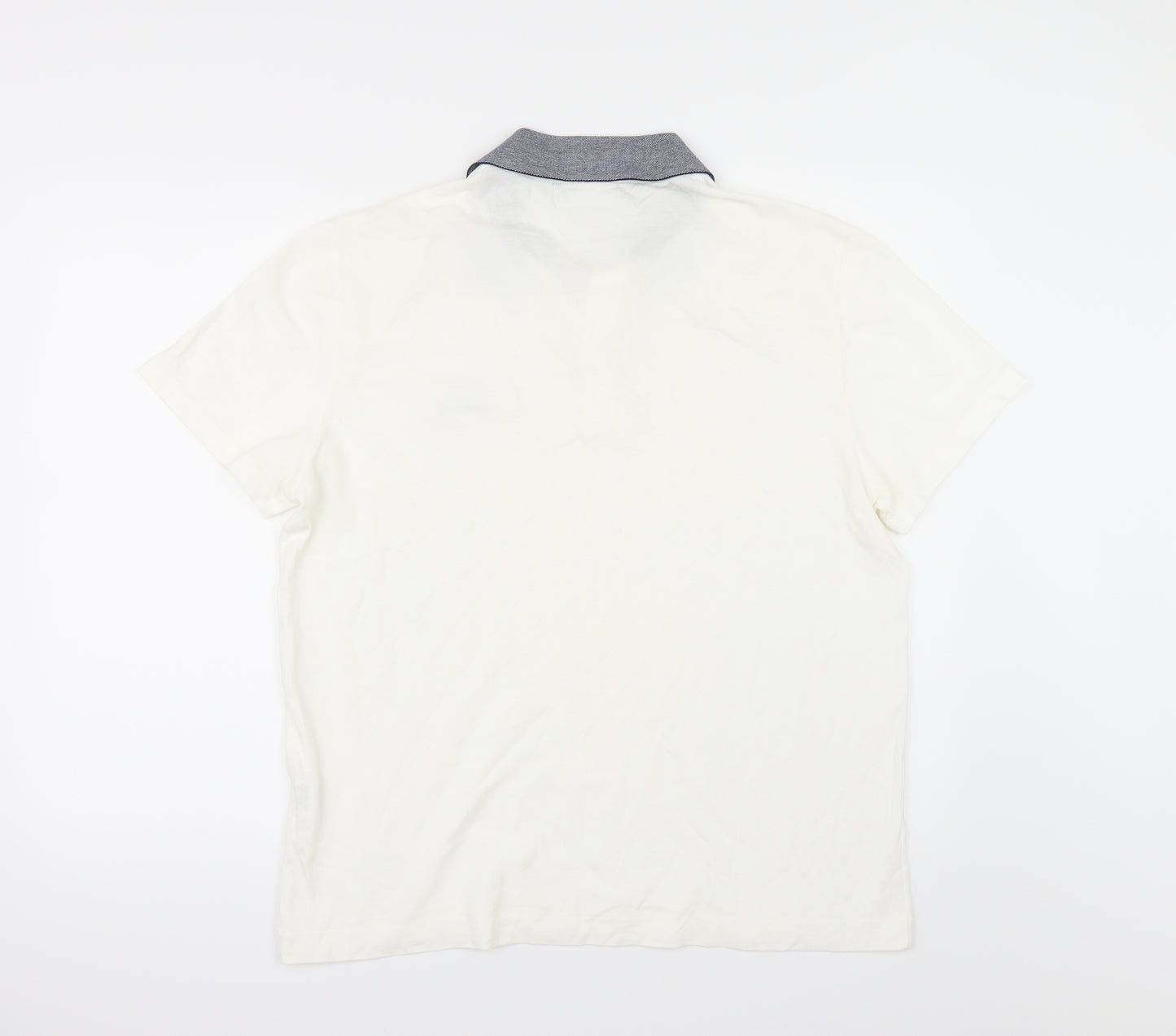 Lacoste Mens Ivory    Polo Size L