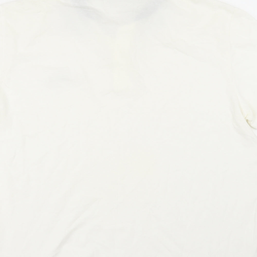 Lacoste Mens Ivory    Polo Size L