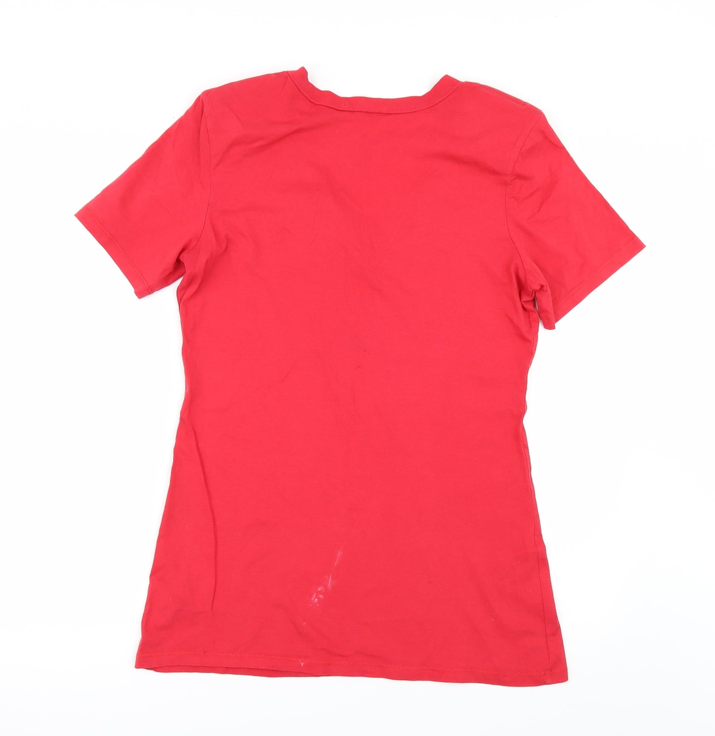 South Womens Red   Basic T-Shirt Size 14