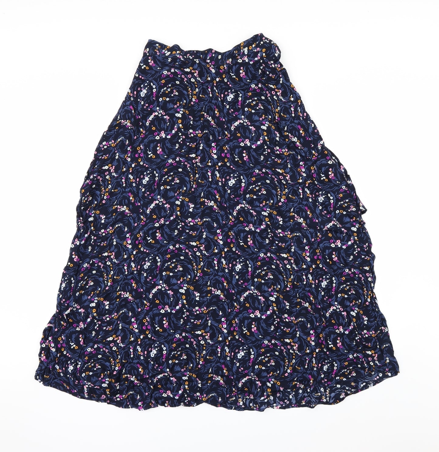 Marks and Spencer Womens Blue Geometric  A-Line Skirt Size 12